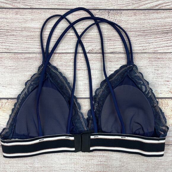 Mas Intimates Blue Fireworks 4th of July Lace Trim Bralette - Picture 2 of 4